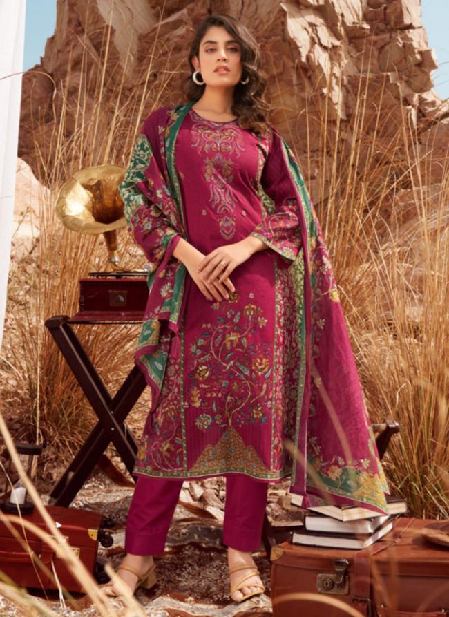 Pure Karachi Lawn Rani Casual Wear Schiffli Work Straight Suit